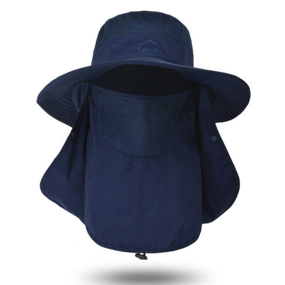 Unisex UV Protection Face Neck Cover Sun Hat Sport Breathable Hiking Fishing Hat