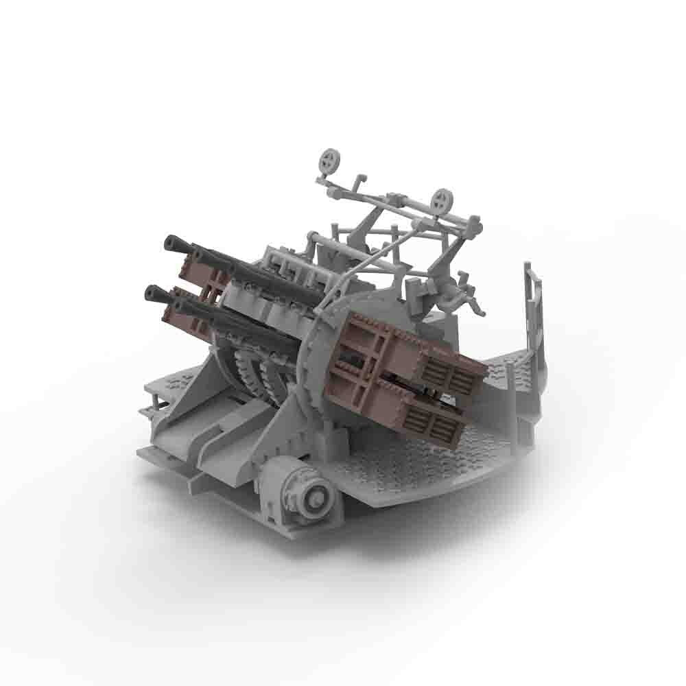 Yao's Studio LY350001A 1/350 Resin Kit WWII QF 2pounder Gun PomPom Octuple Mount