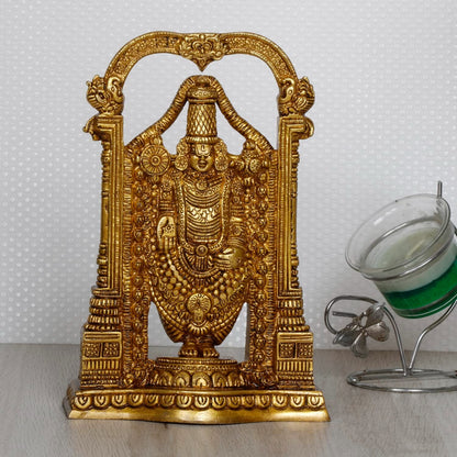 Hindu God Brass Lord Tirupati Balaji Venkateshwara Statute Idol Figurines
