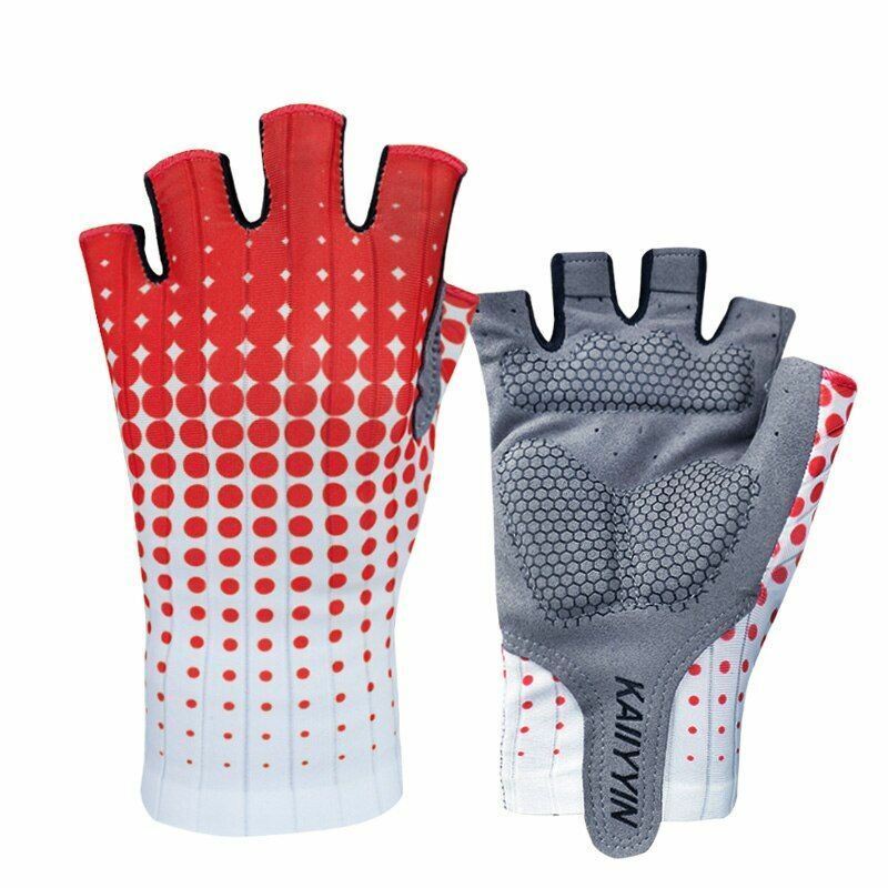 Cycling Gloves Aero Bike Team Half Finger Outdoor Road Sport Men Women Bicycle