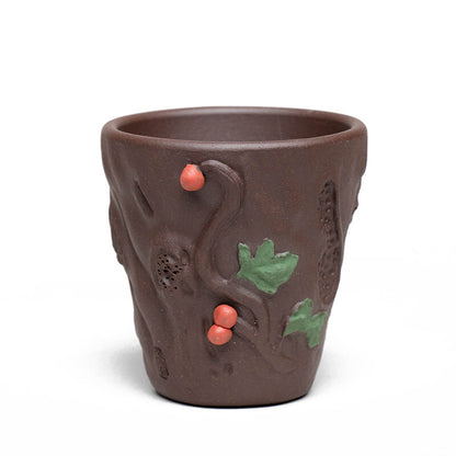 Handmade Tea Cup 80ml Yixing Zisha Purple Clay Kungfu Teacup Creative Master Cup
