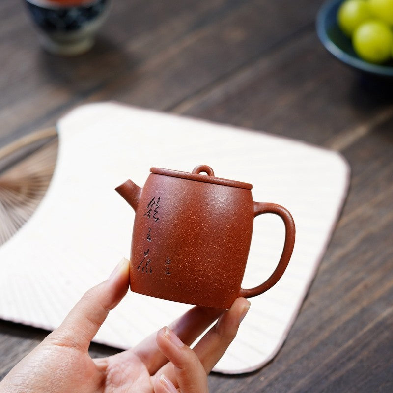 Real Yixing Zisha Jiangpo Clay Tea Pot Handmade Master Pot 7 Infuser Holes China