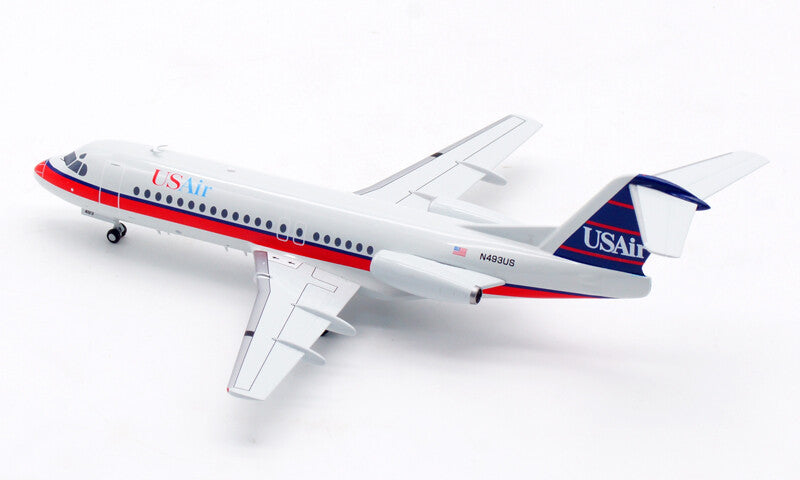 1:200 InFlight USAir Fokker F-28-4000 Passenger Airplane Diecast Aircraft Model