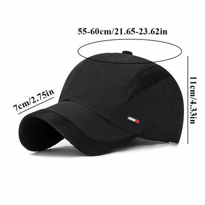 Baseball Cap Men Women QuickDry Breathable Cap Outdoor Sports Hiking Cycling Hat