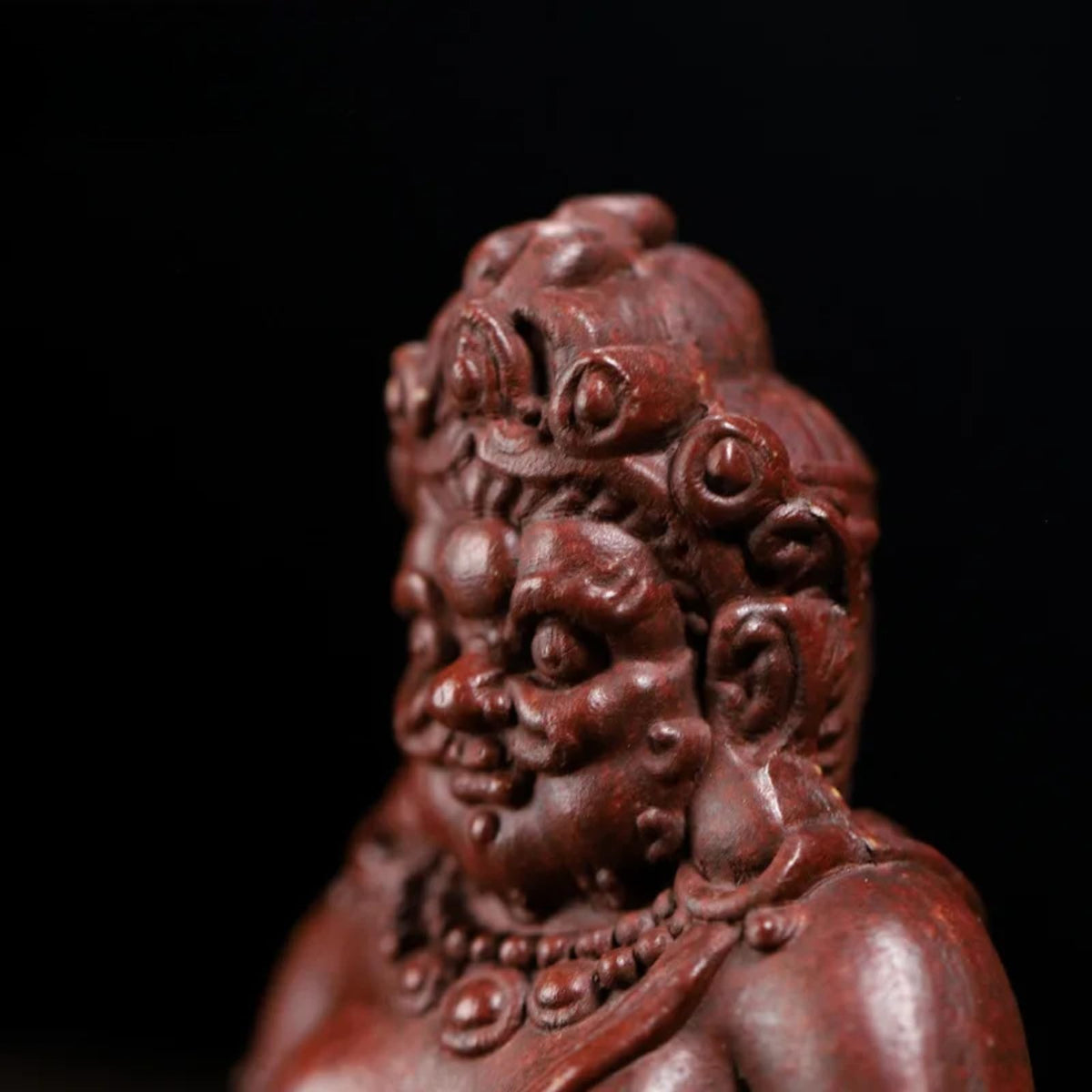 Handmade God of Wealth Tea Pet 8cm 3.2in Zen Buddhist Ornament Tea Ceremony