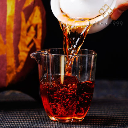 357g Ripe Puer Tea Cake Menghai High Mountain Early Spring Fully Fermented