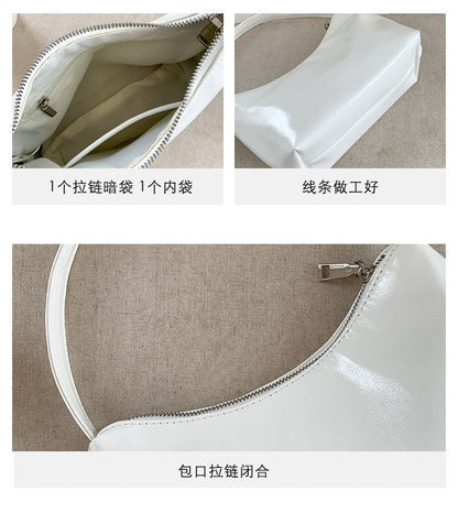 Elegant Shoulder Bags Synthetic Leather Vintage Handbag Travel Underarm Clutch