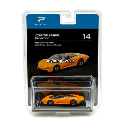 1/64 Mclaren Speedtail Model Toy Car Diecast Toy Vehicle for Kids Adults Orange