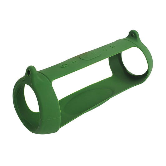 Green Silicone Cover Pad With Strap For JBL Charge 5 Bluetooth Speaker w