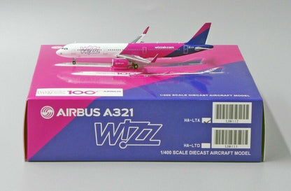 1:400 JC Wings Wizz Air AIRBUS A321 Passenger Plane Diecast Aircraft Model