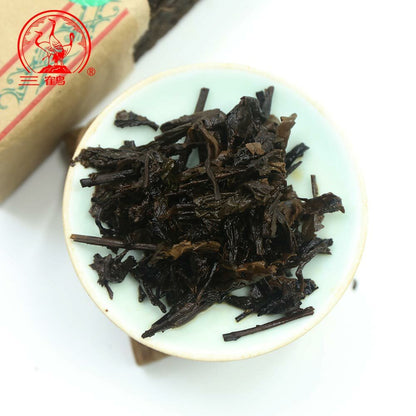 Three Cranes Sanhe Liu Pao Tea 3208 Golden Flower Dark Tea China Tea 400g