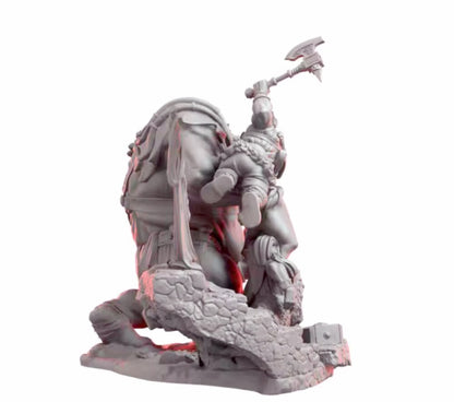 1/24 Resin Figure Model 2 fantasy dwarf warriors (BIG SET) unassembled unpainted