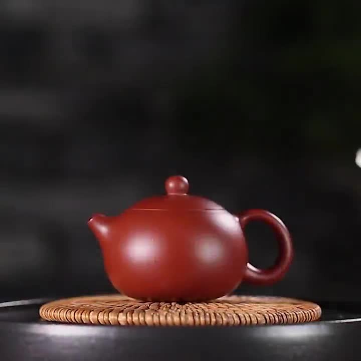 Traditional Craft Tea Pot True Yixing Zisha Crude Zhu Clay Pot Marked Xishi Pot