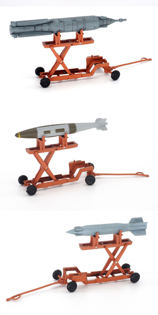 1/72 Aircraft Missile Vehicle Fighter Missile Loading Vehicle Model 1Pcs