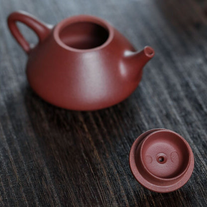 90ml Small Kungfu Tea Pot Real Yixing Zisha Dicaoqing Shipiao Pot Handmade Pots