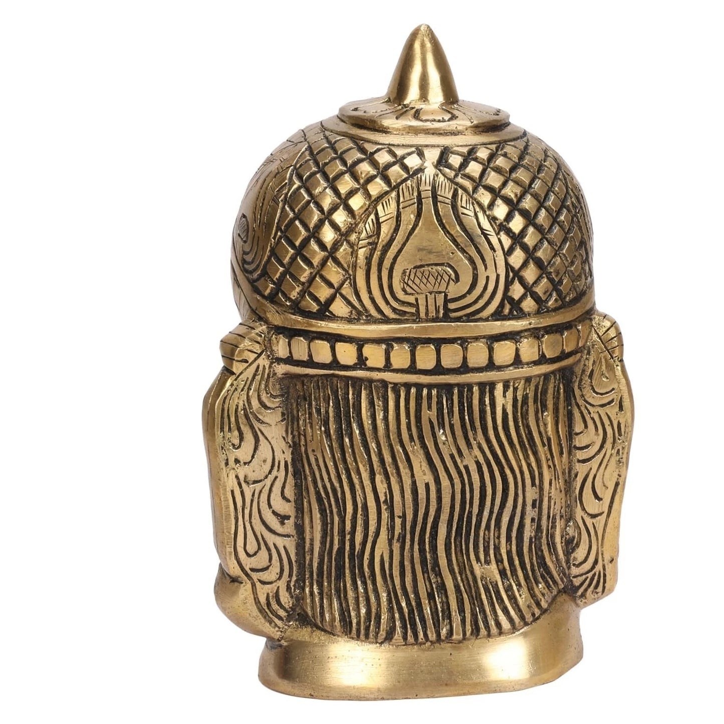 Brass Hanuman Ji Head Idol Bajrangbali Sankat Mochan Statue Figurine Decor