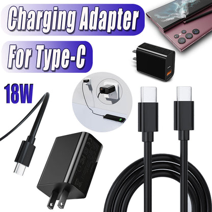 18W Super Fast USB-C Wall Charger & 3ft Cable For LG Stylo 5 Plus /5v /5x /6 /7