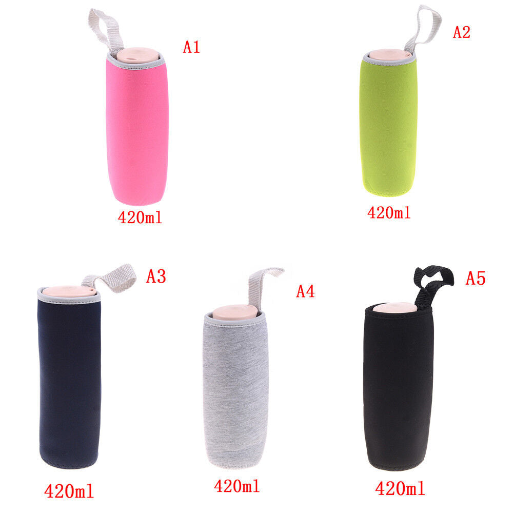 Sport water bottle cover neoprene insulated sleeve bag case pouc-ca