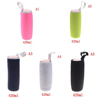 Sport water bottle cover neoprene insulated sleeve bag case pouc-ca