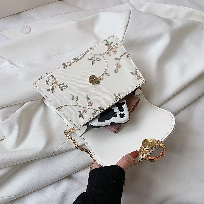 Shell Bead Bag Fashion Lace Handbag Chain Strap Shoulder Crossbody Purse Vintage