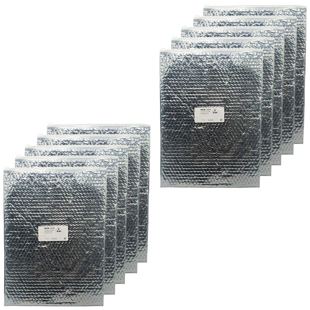 10 Pack 13"x18" Resealable Cushioned Static Shielding Bags, Lightweight ESD