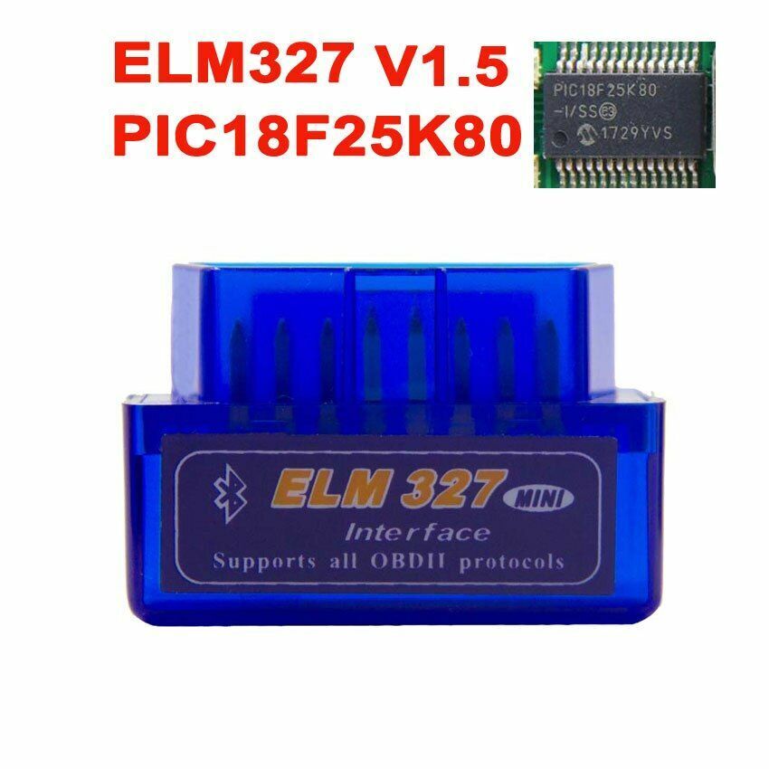 OBD2 Diagnostic Tool MINI PIC18F25K80 ELM327 V1.5 Bluetooth Scanner Adapter OBD