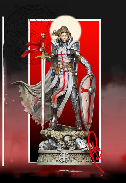 1/24 resin figures model Female Knight Knight Unassembled Unpainted