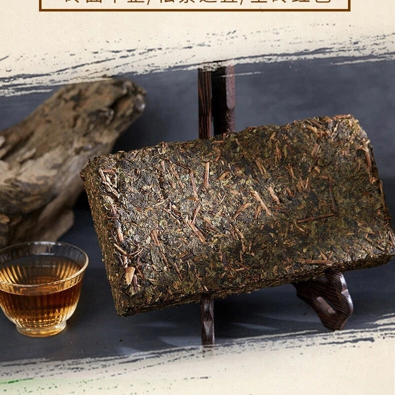 300g Hunan Fu Tea Fucha Special Made Yiyang Anhua Dark Tea Hei Cha Fu Brick Tea