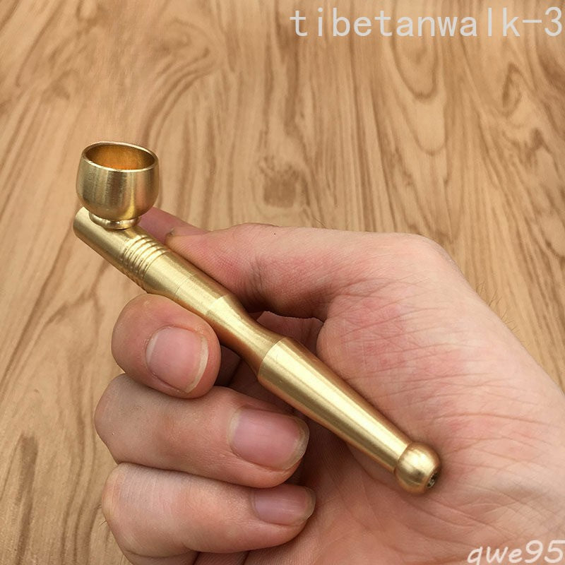 1pc Portable Copper Small Pipe Dry Tobacco Pipe Stick