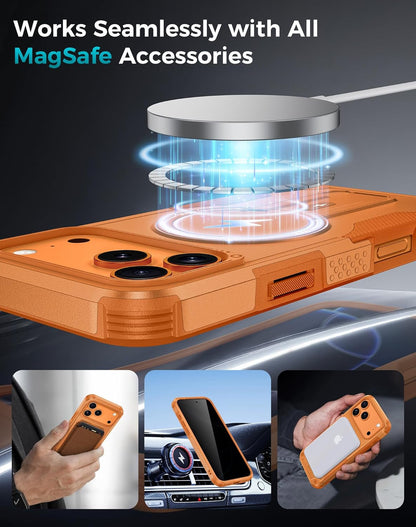 for Iphone 17 Pro Max Case with Privacy Tempered Glass Screen Protector & Camera
