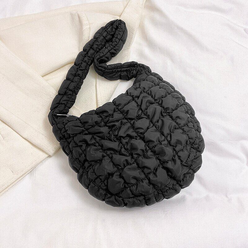 Casual Handbag for Women Cloth Shopper Shopping Bag Fabric Shoulder Side Bag