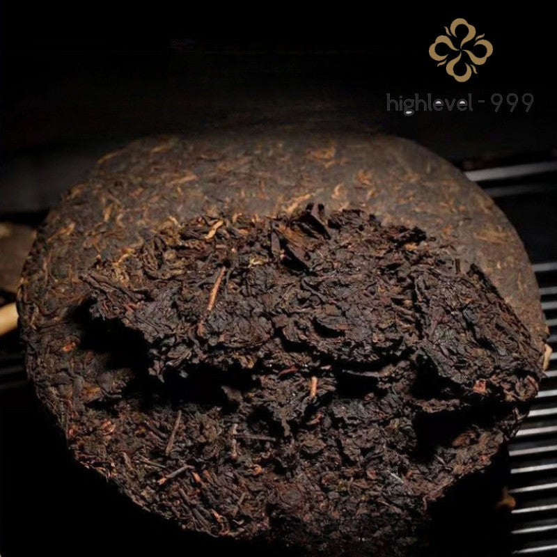 357g Ripe Pu'er Yunnan Lao Pu'er Ancient Tree Aged Compressed Tea Cake