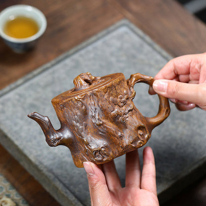 Full Handmade Teapot Chinese Real Yixing Zisha Clay Master Pot Biomimetic Device