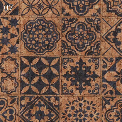100x138cm Natural Cork Leather Fabric DIY Printed Textured Bag Furniture Decor