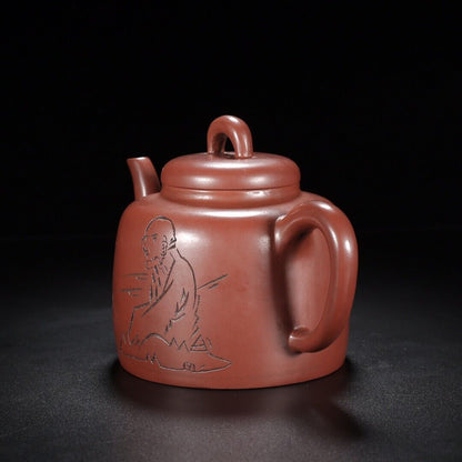 l-0Chinese Yixing Zisha Clay Handmade Exquisite Teapot （高韵 底款：范曾，顾景舟）