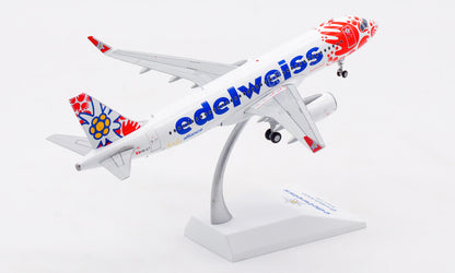 1:200 JC Wings edelweiss AIRBUS A320 Passenger Airplane Diecast Aircraft Model