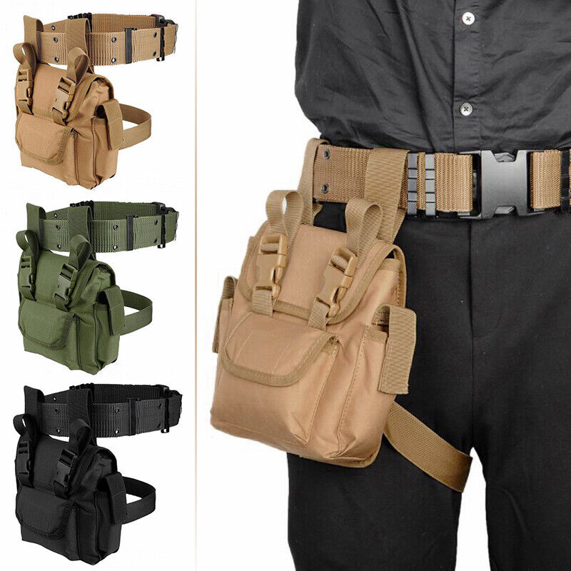 Outdoor Multi-function Leg Bag Tactical Waist Belt Pouch Accessories Tools Bag