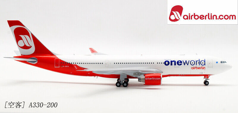 1:200 30CM JC WINGS Airberlin one world A330-200 Passenger Plane Diecast Model