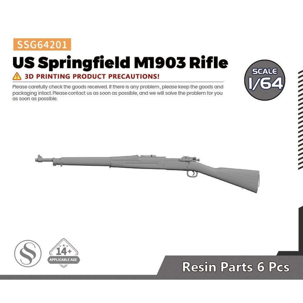 SSMODEL SSG64201 1/64 US Springfield M1903 Rifle