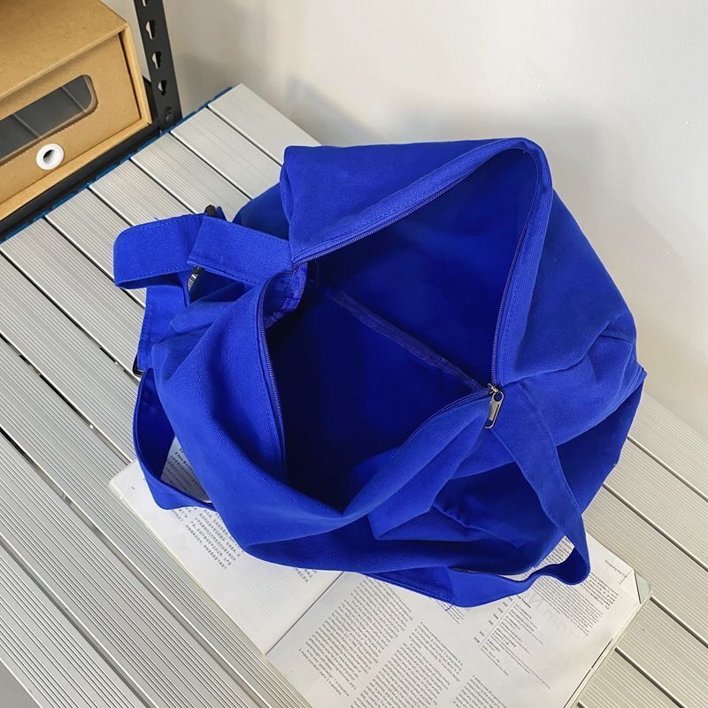 Canvas Textile Big Soft Slouchy Pouch Side Bag Streetwear Laptop Shoulder Bags