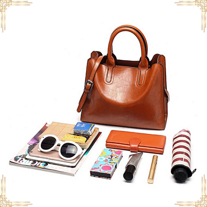 Women Stylish Tote LUXURY LEATHER Handbag Ladies Shoulder Crossbody Fashion Bag