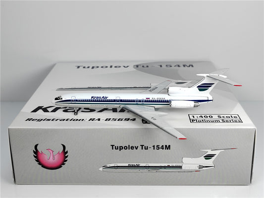 1:400 Phoenix Kras Air Tupolev Tu-154M Airplane Diecast Aircraft Plane Model