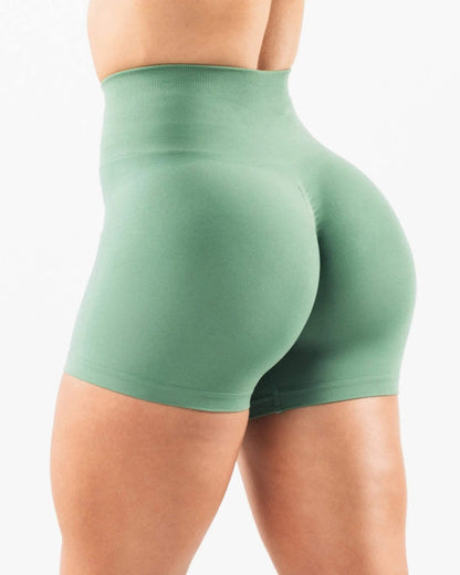 High Waist Seamless Yoga Shorts Scrunch Lift