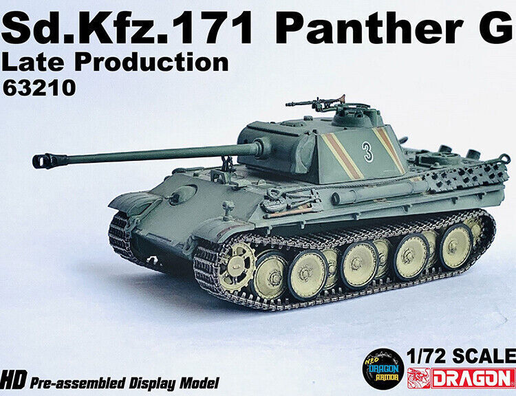Dragon 63210 1/72 Sd.Kfz.171 Panther G Type Tank Late Type Model