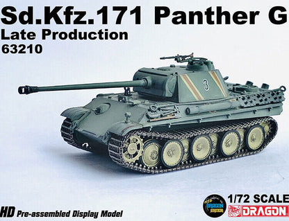 Dragon 63210 1/72 Sd.Kfz.171 Panther G Type Tank Late Type Model