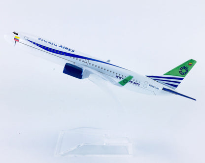16CM Aires Colombia Boeing 737-800 Passenger Airplane Diecast Aircraft Model