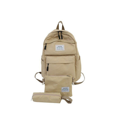 3 PCS/ SET Fashion Backpack Women Backpack School Student Shoulder Bag Traveling
