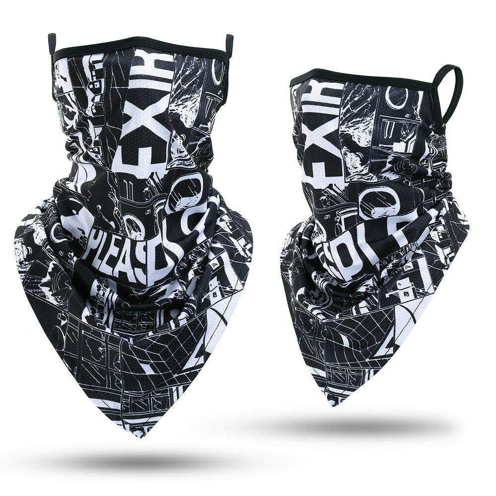 Printed Bandana Cycling Ear Face Mask Neck Gaiter Hunting Running Scarf 26*42 CM