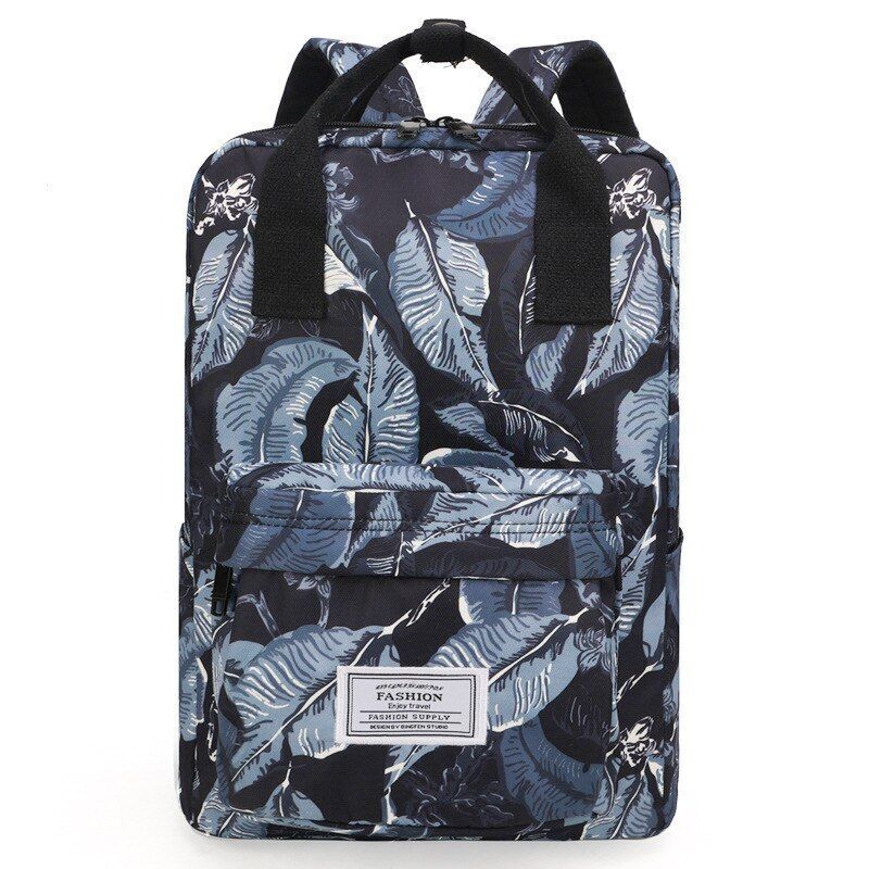 Oxford Polyester School Backpacks Waterproof Flower Print Bags Laptop 38*14*28CM