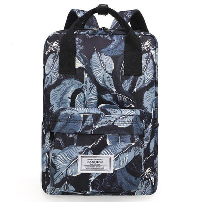 Oxford Polyester School Backpacks Waterproof Flower Print Bags Laptop 38*14*28CM